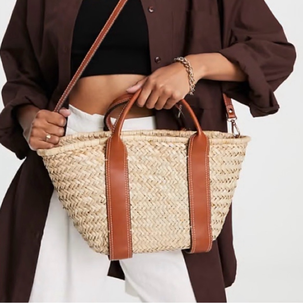Mango Woven Basket Bag - Picture 4 of 7
